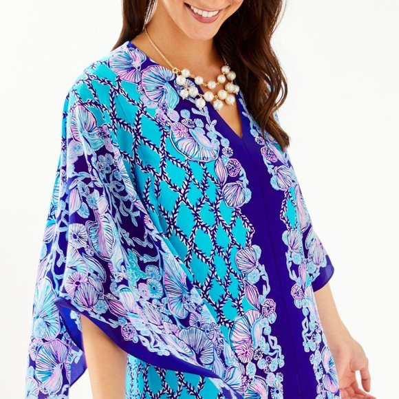 Lilly Pulitzer Blue and Purple Mini Dress - Picture 4 of 8